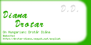 diana drotar business card