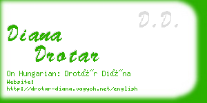 diana drotar business card